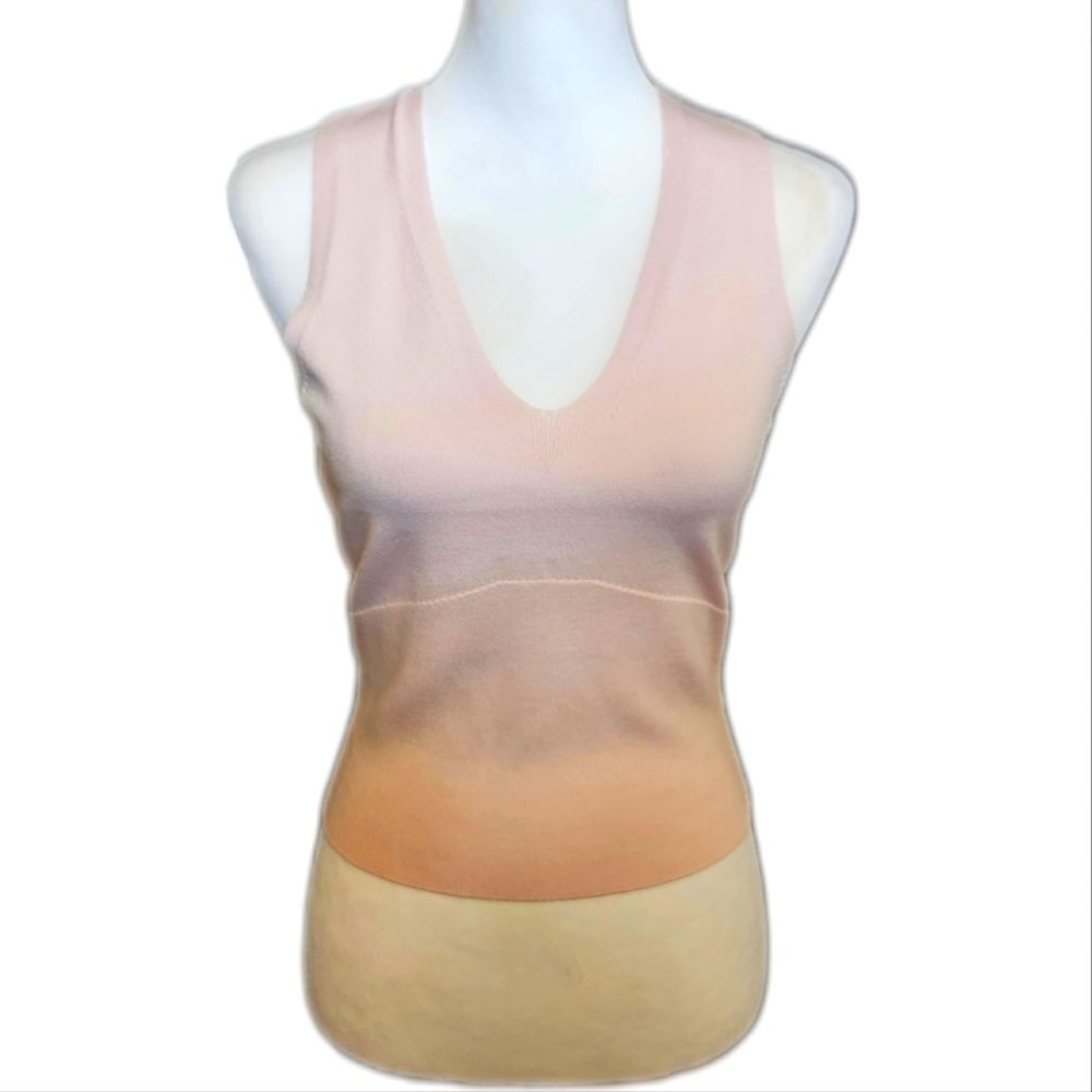Express NWT Palest Pink V-neck Sleeveless Fine Knit Sweater, Small